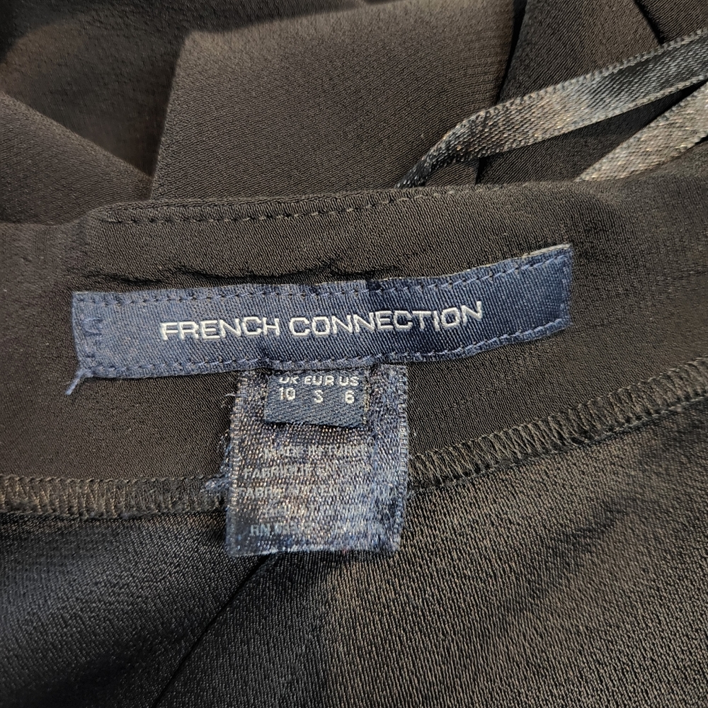 🍉 French Connection Black Wrap Dress 6 - Picture 5 of 5